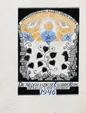 Jeanne Bieruma Oosting, De Nederlandsche Exlibris Kring 1946, 1945, poster