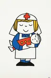 Hendrik M. (Dick) Bruna, Without text (nurse), poster