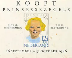 Samuel L. Hartz, Koopt Princessezegels Beatrix, 1946, poster