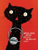 Gerard Lubbers, Breda Bier bindt de Kat/Klant de Beugel Aan!, 1963, poster