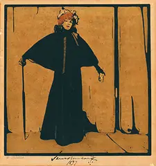 William M. Nicholson, without text (Sarah Bernhardt), 1897, poster