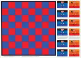 W.+M. Lindner, Ausschneidebogen Schachspiel Chess-set, poster