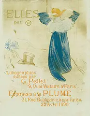 Henri de Toulouse-Lautrec, ELLES Exposées à la Plume, 1896, poster