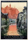 Alo, Luxembourg le Vieux Quartier de Grund, poster