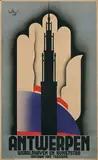 Lucien De Roeck, Antwerpen Wereldhaven en Kunststad, 1934, poster