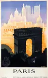 Robert Falcucci, Paris Chemins de Fer Francais (Arc de Triomphe), poster