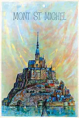 Earl Thollander, Mont St. Michel, poster