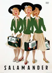 Franz Weiss, Salamander (three ladies), poster