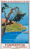 Alo, Formentor Mallorca Iles Baléares via Barcelone, 1929, poster