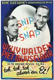 Cornelis van Dijk, Nederlandsche Revue Snip en Snap, 1943, poster