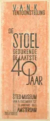 Antoon Kurvers, Sted. Museum Amsterdam V.A.N.K. Tentoonstelling De Stoel 40 Jaar, 1935, poster