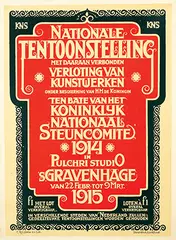 Cornelis Rol, Nationale Tentoonstelling Koninklijk Steuncomité Pulchri Studio 's-Gravenhage, 1915, poster