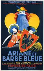 Jean Walther, Wagnervereniging Ariane et Barbe Bleue Stadsschouwburg Amsterdam, 1935, poster