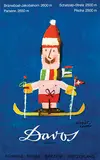 Herbert Leupin, Davos Parsenn Suisse, 1961, poster