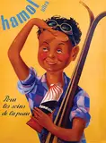 Victor Ruzo, Hamol Ultra (skiing), 1952, poster