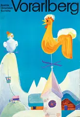 Monogram Hn, Vorarlberg Austria, poster