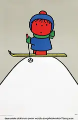 Hendrik M. (Dick) Bruna, Pampers (ski), 1974, poster