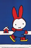 Hendrik M. (Dick) Bruna, Pampers Nijntje (Miffy) on skates, 1963, poster