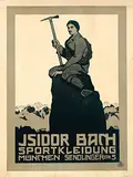 Carl Kunst, Isidor Bach Sportkleiding Muenchen, 1907, poster