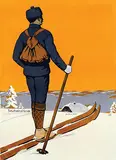 Initials Ak, without text (Vöhrenbach Wintersportplatz im bad. Schwarzwald), poster