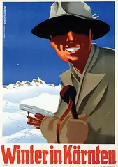 Hubert Lechner, Winter in Kärnten, 1947, poster
