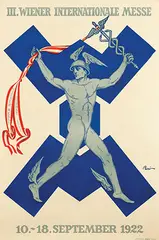 Mihály Bíró, III. Wiener Internationale Messe, 1922, poster