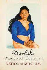 Nils von Dardel, Nationalmuseum Stockholm Dardal i Mexico och Guatemala, 1946, poster