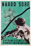 Vladimir Hipman, (Czech) "The Nation For Itself", 1946, poster