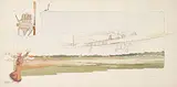 Georges Bric, Prix de la Nature (Émile Dubonnet in his Tellier Monoplane with a Panhard motor), poster, lithograph