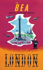 K. George Chapman, BEA London (Trafalgar Square), 1948, poster