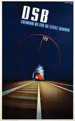 Aage Rasmussen, DSB Chemin de Fer de l'Etat Danois, 1937, poster