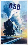 Aage Rasmussen, DSB (Danske Statsbaner), 1950, poster