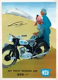 Eckardt, Het Meest modern der NSU Lux, 1955, poster