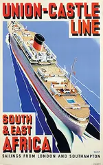 Shep, Union-Castle Line South & East Africa London Southampton Pretoria, poster