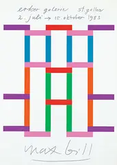 Max Bill, max bill buffalo, los angeles, san francisco, washington, 1974, poster