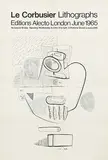 Le Corbusier, Editions Alecto London Le Corbusier Lithographs, 1965, poster