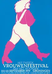 Joke Dalinga, Het Tweede Vrouwenfestival Oosterpoort Groningen, 1979, poster