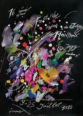 Montreux Festival de Jazz by Jean Tinguely, 1982, poster, sold Feb 2025