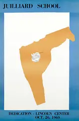 Robert Motherwell, Lincoln Center Dedication Juilliard School, 1969, poster