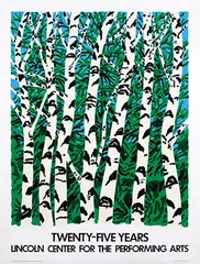 Neil Welliver, Lincoln Center for the Performing Arts Twenty-Five Years, 1984, poster, silkscreen