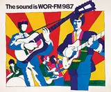 Milton Glaser, The sound is WOR-FM 98.7, 1966, poster