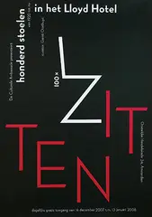 Gielijn Escher, honderd stoelen in het Lloyd Hotel, 1992, poster