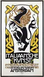 Huib M. Luns, Italiaansche Kunst Amsterdam, 1934, poster
