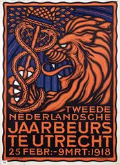 Willem Cordel, Tweede Nederlandsche Jaarbeurs te Utrecht, 1918, poster