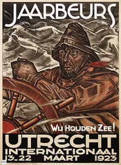 Leendert (Leo) Gestel, Jaarbeurs Utrecht Internationaal Wij houden Zee!, 1923, poster