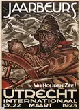 Leendert (Leo) Gestel, Jaarbeurs Utrecht Internationaal Wij houden Zee!, 1923, poster