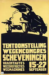 Gerard Hordijk, Tentoonstelling Wegencongres Scheveningen, 1920, poster