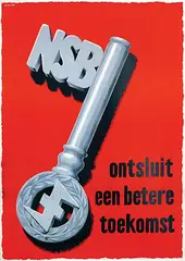 Louis Manche, NSB ontsluit een betere toekomst, 1943, poster