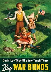 Lawrence Beall Smith, Don't Let That Shadow Touch Them. Buy War Bonds, 1942, poster