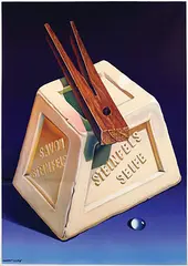 Savon Steinfels Seife by Herbert Leupin, 1946, poster, sold Feb 2025